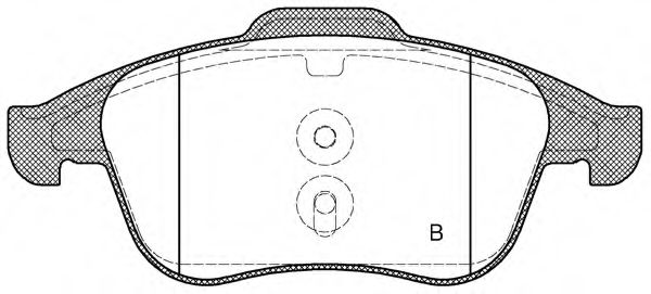 set placute frana,frana disc 2