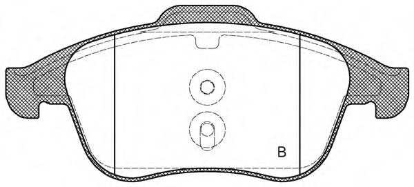 set placute frana,frana disc 2