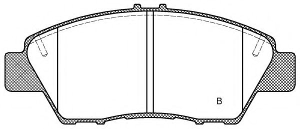 set placute frana,frana disc 2