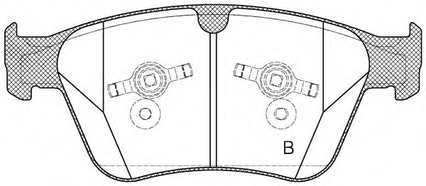 set placute frana,frana disc 2