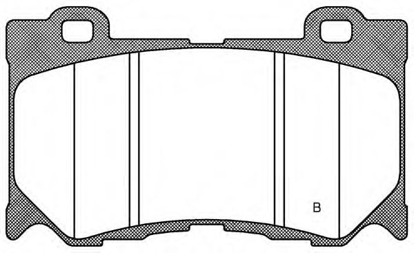 set placute frana,frana disc 2