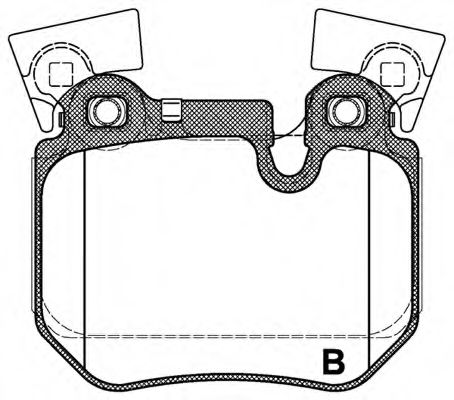 set placute frana,frana disc 2