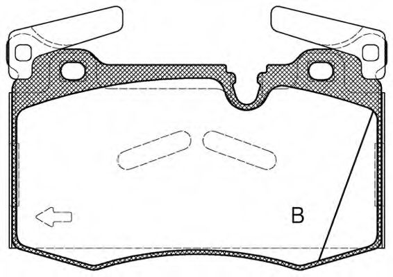 set placute frana,frana disc 2