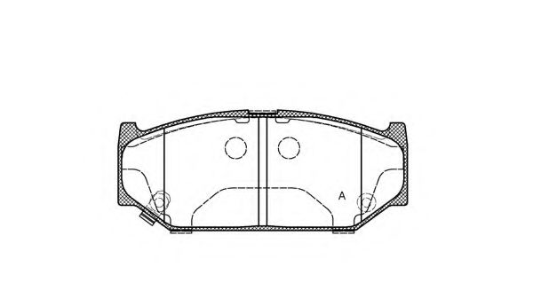 BPA1381.11 set placute frana,frana disc OPEN PARTS 