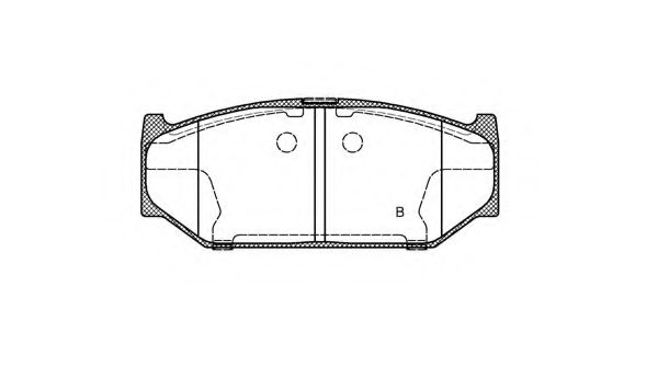 set placute frana,frana disc 2