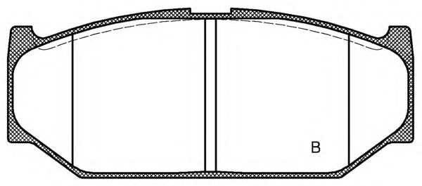 set placute frana,frana disc 2
