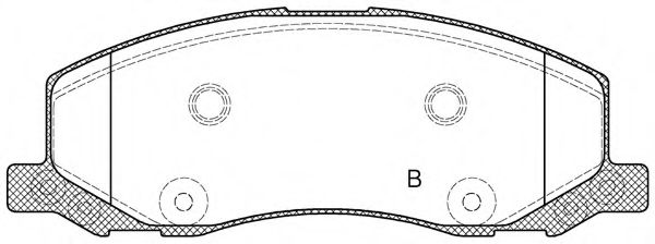 set placute frana,frana disc 2