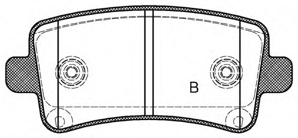 set placute frana,frana disc 2