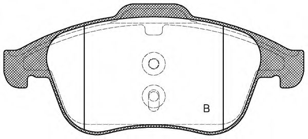 set placute frana,frana disc 2