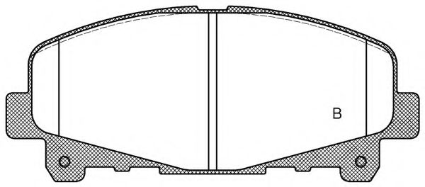 set placute frana,frana disc 2