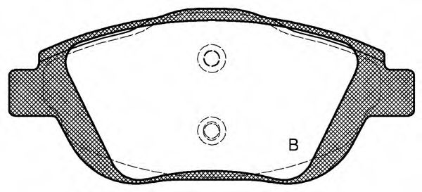 set placute frana,frana disc 2