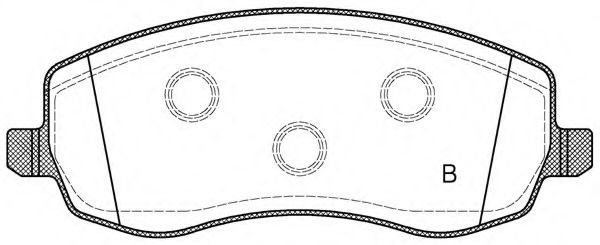 set placute frana,frana disc 2