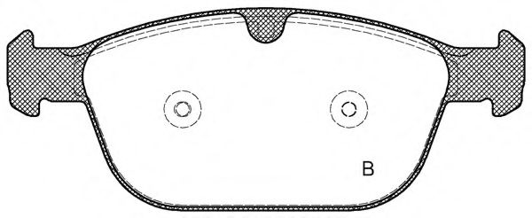set placute frana,frana disc 2