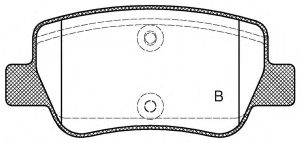 set placute frana,frana disc 2