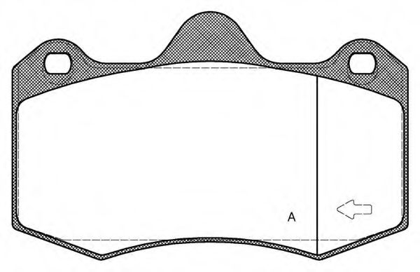 set placute frana,frana disc 2
