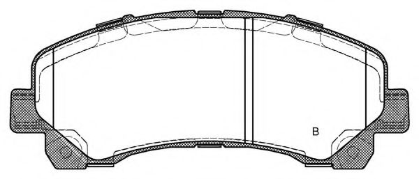 set placute frana,frana disc 2