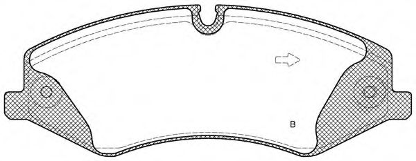 set placute frana,frana disc 2