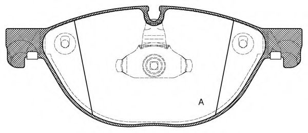 set placute frana,frana disc 2