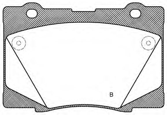 set placute frana,frana disc 2