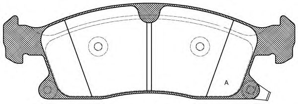 BPA1430.02 set placute frana,frana disc OPEN PARTS 