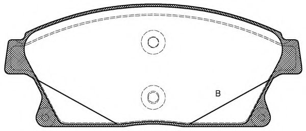 set placute frana,frana disc 2