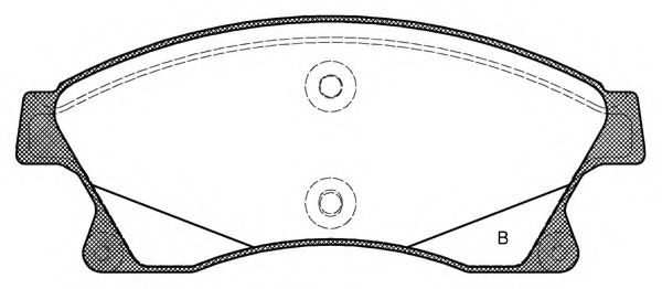 set placute frana,frana disc 2