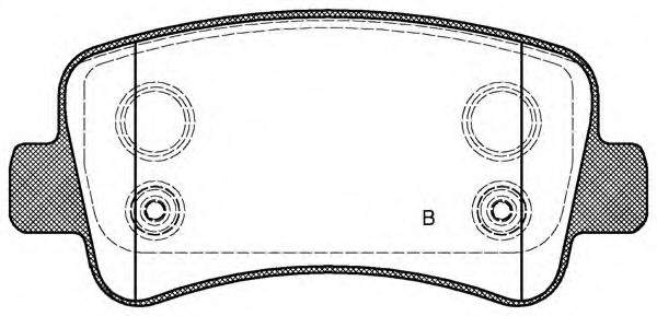 set placute frana,frana disc 2