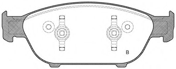 set placute frana,frana disc 2
