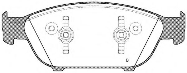 set placute frana,frana disc 2