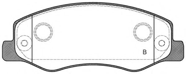 set placute frana,frana disc 2
