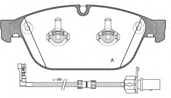 BPA1443.02 set placute frana,frana disc OPEN PARTS 