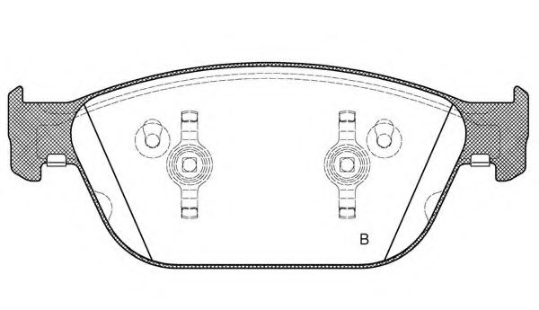 set placute frana,frana disc 2