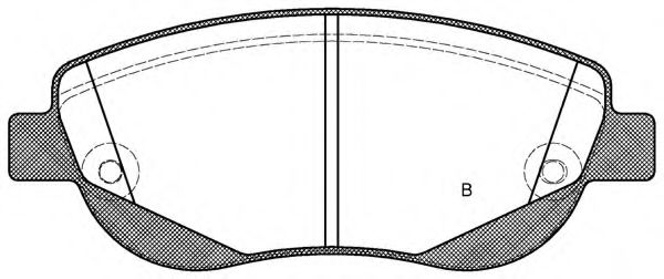 set placute frana,frana disc 2