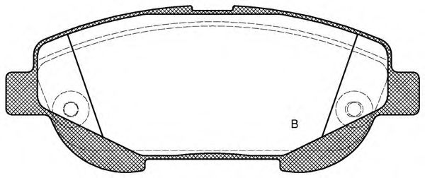set placute frana,frana disc 2