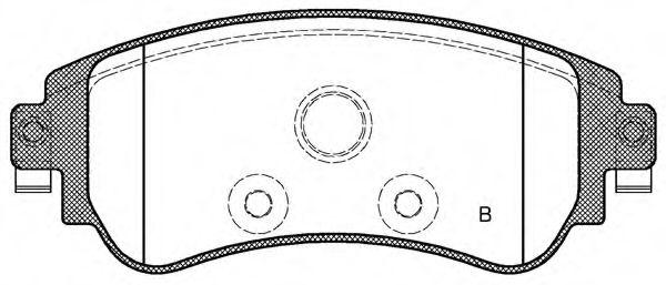 set placute frana,frana disc 2