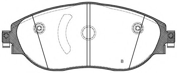 set placute frana,frana disc 2