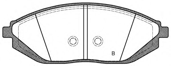 set placute frana,frana disc 2