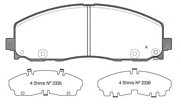 BPA1484.04 set placute frana,frana disc OPEN PARTS 