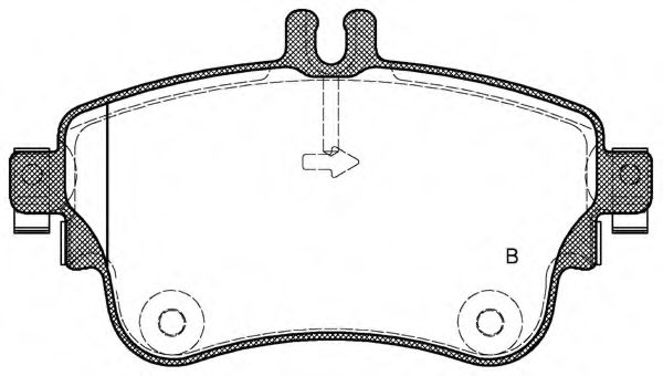 set placute frana,frana disc 2