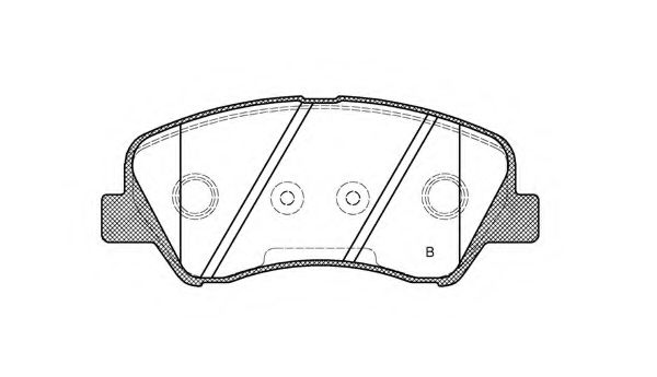 set placute frana,frana disc 2