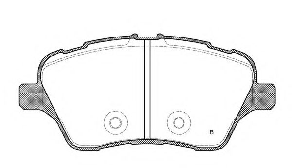 set placute frana,frana disc 2