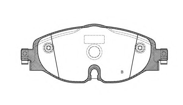 set placute frana,frana disc 2