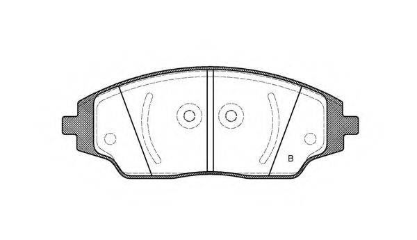 set placute frana,frana disc 2