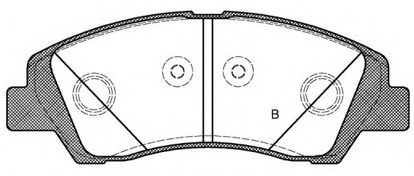 set placute frana,frana disc 2