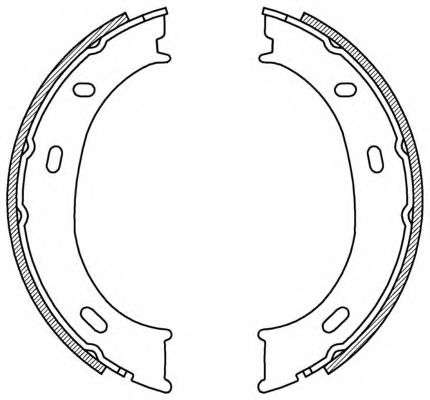 BSA2192.00 Set saboti frana OPEN PARTS 