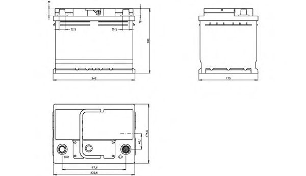 BT055L2.00 Baterie de pornire OPEN PARTS 