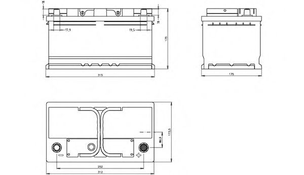 BT085L4B.30 Baterie de pornire OPEN PARTS 