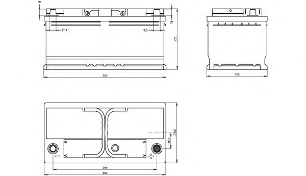 BT100L5B.30 Baterie de pornire OPEN PARTS 