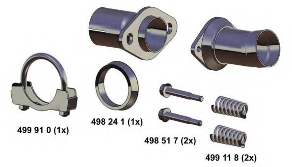 043533 Set reparatie, teava de evacuare ERNST 