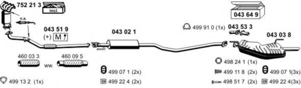 050487 Sistem de esapament ERNST 